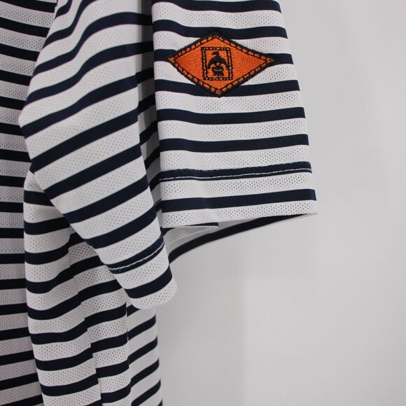 G/FORE Polo Shirt Men’s XL Short Sleeve Striped Golf Performance lightweight - Picture 3 of 12